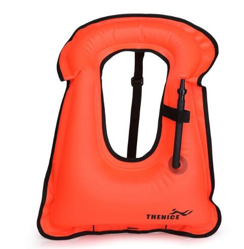 Life Jacket Snorkeling Gear Swimwear Oral Inflation Inflatable Vest Water Sports For Boating Surfing Offshore Sportsman
